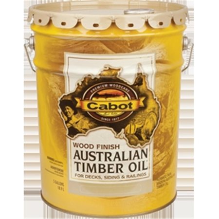 CABOT 19400 5 Gallon, Natural Australian Timber Oil Wood Finish, Water Reduced CA327473